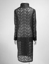 美品 DOLCE & GABBANA ◇ 総レース ロングジャケット 黒 38