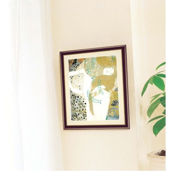 真作保証 グスタフ・クリムト 水蛇 額装67 /250 Gustav Klimt グスタフ・クリムトの代表作 〕 F6号 水蛇1 クリムト展 ウィーン