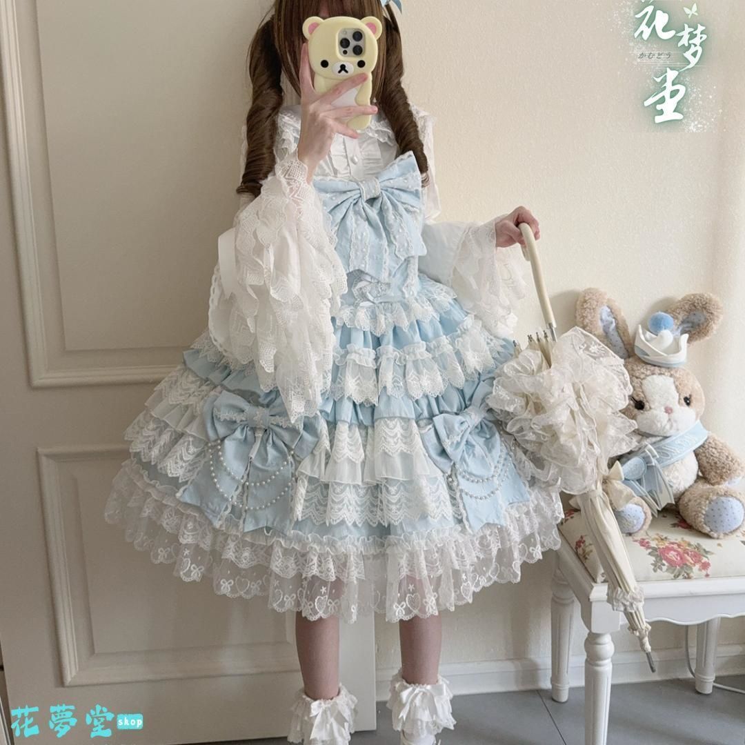 25年 ♥コスプレ ドレスロリータセット 仮装 オリジナル 洋服 ロリータ ワンピース ゴスロリ 撮影会 舞台 イベント 原野空間-35