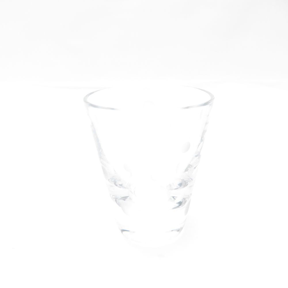 美品 Baccarat バカラ クラウン ショットグラス クリスタル ドット  