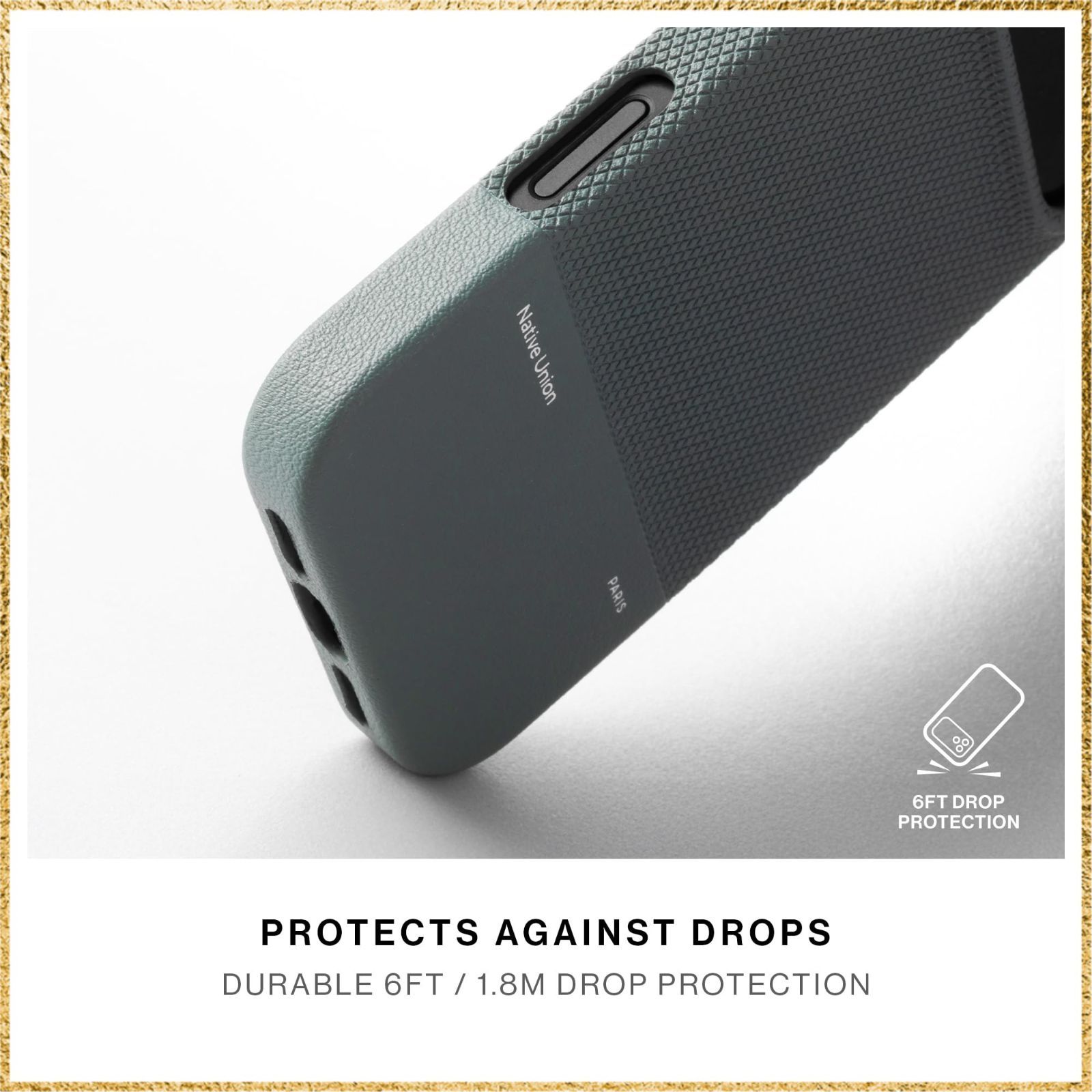 5000円以上送料無料。 彡送料無料でお届け 彡 Native Union Re Classic Case 3.0 - ネイティブユニオン MagSafe対応 内蔵マグネット - 高耐久性 再生素材使用 - 1.8m|6ft 耐落下保護 iPhone 17 Pro Max スレート 【気質アップ】