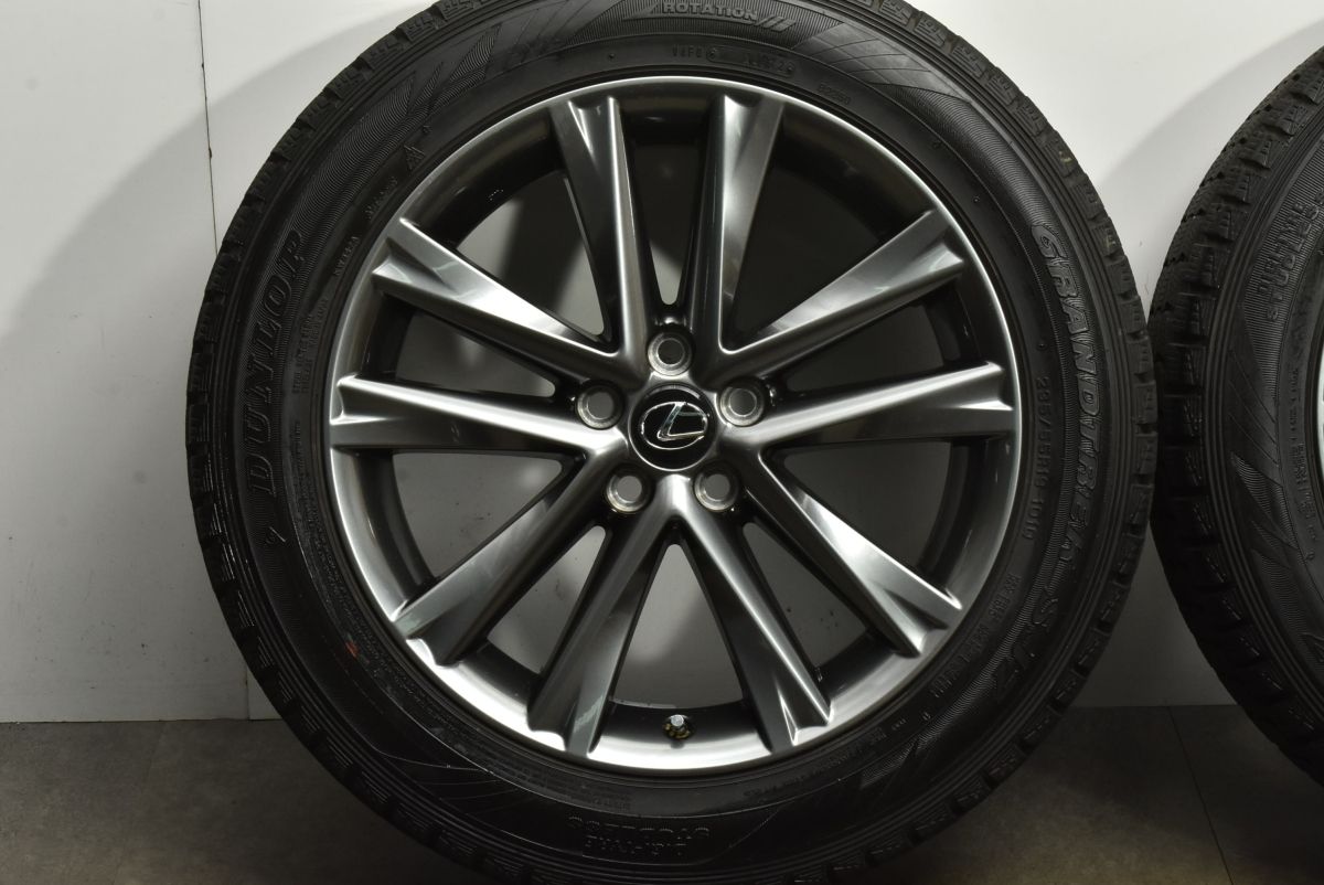 レクサス RX 純正 19in 7.5J 35 PCD114.3 ダンロップ グラントレック SJ7 235 55R19 ハリアー RAV4 流用 ノーマル戻し FFCRYSTALESIA_COM