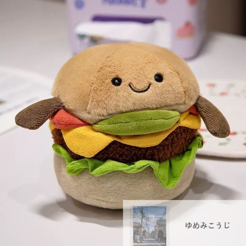 新品未使用 ジェリーキャット ハンバーガー ぬいぐるみ#ゆめみ