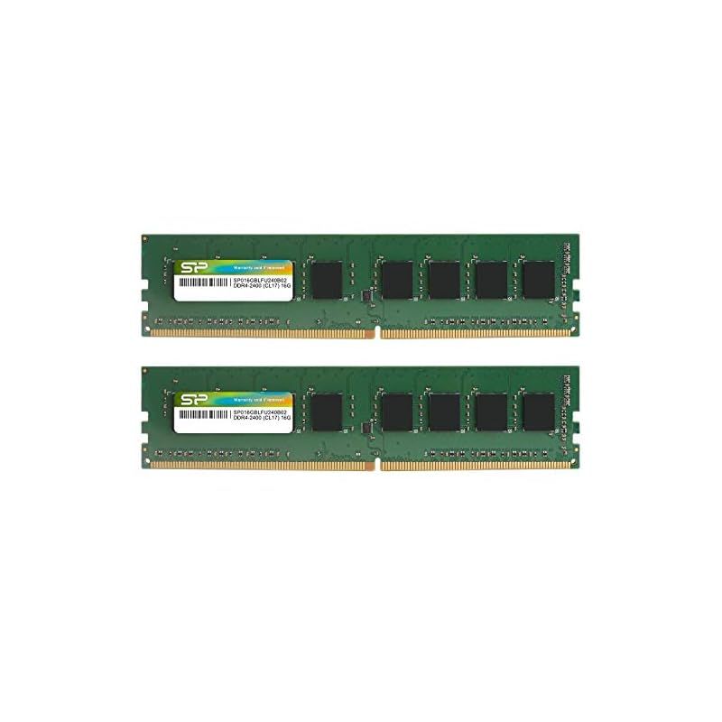 シリコンパワー SP Silicon PowerデスクトップPC用メモリ DDR4-2400(PC4-19200) 16GB×2枚 288Pin 1.2V CL17 SP032GBLFU240B22 1