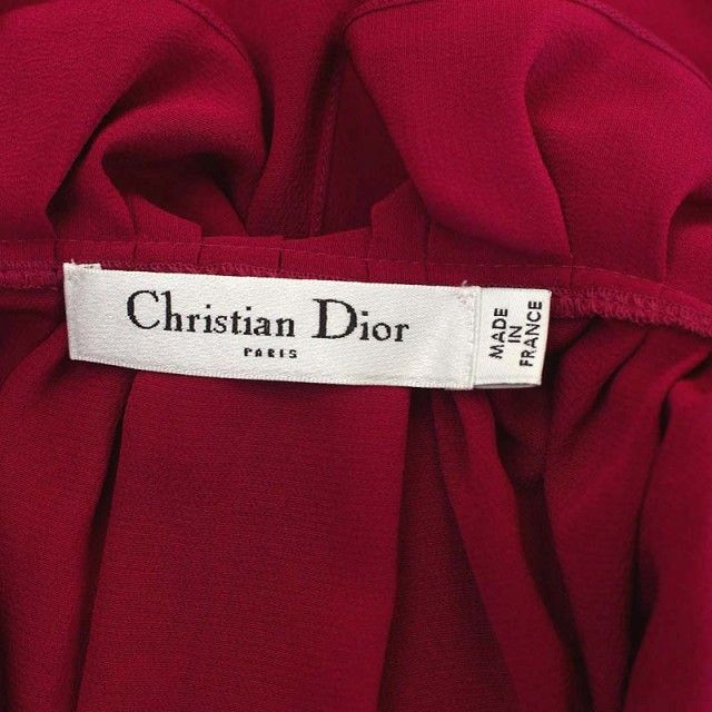 クリスチャンディオール Christian Dior フリルブラウス フレンチ ...