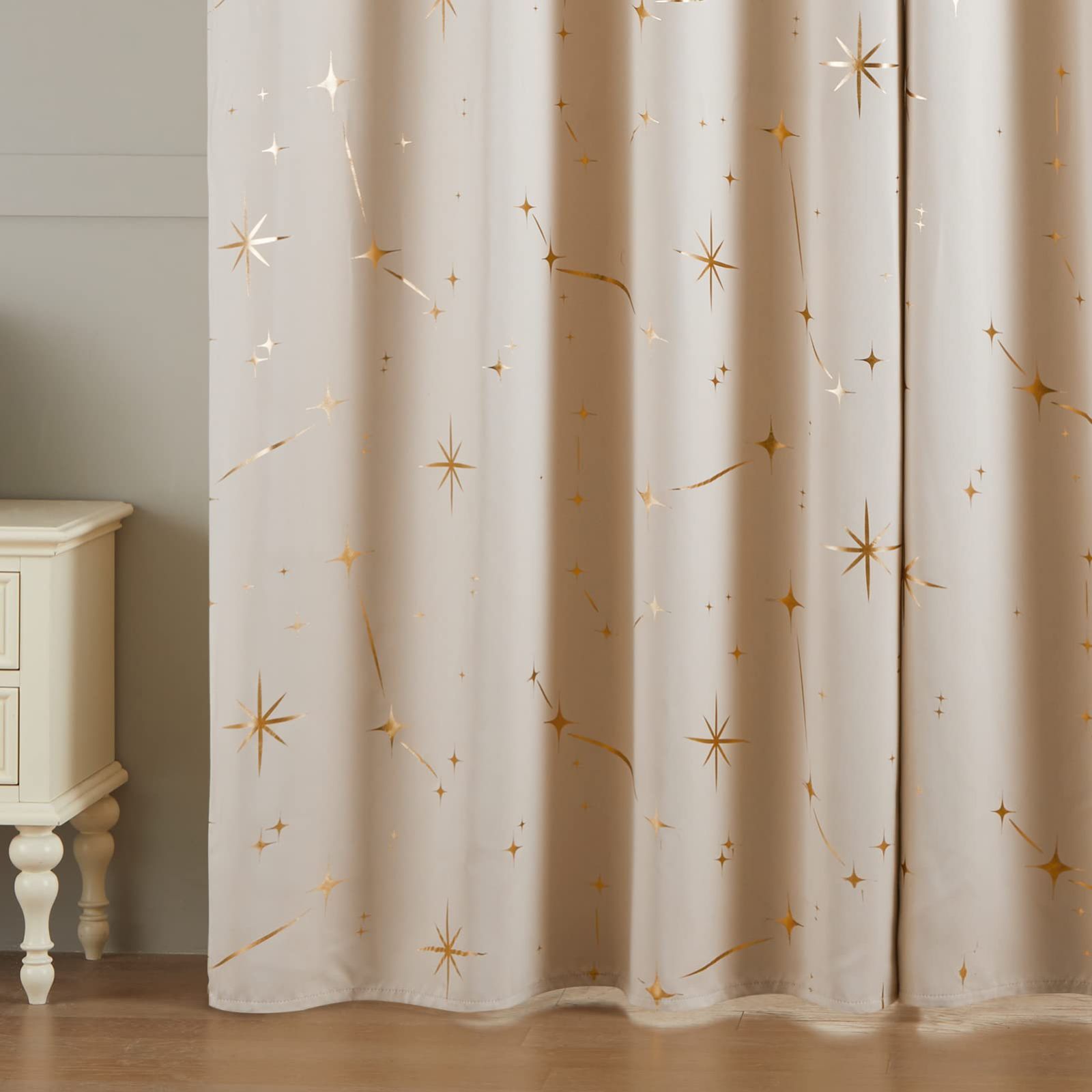 Topfinel カーテン 遮光 クリスマス ベージュ 150×230cm1枚 Topfinel カーテン 遮光 クリスマス ベージュ 150×230cm1枚