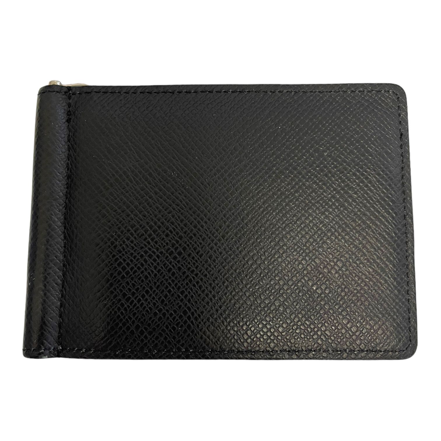 【新品同様】ルイヴィトン　タイガ　折財布　黒　ブラック　レザー　カード　札　名刺 新品同様】ルイヴィトン タイガ 折財布 レザー カード 名刺入れ カード