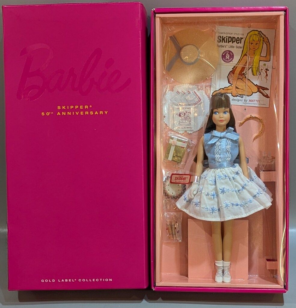 マテル バービー ゴールドラベル 50周年アニバーサリースキッパー ブルネット BDH31