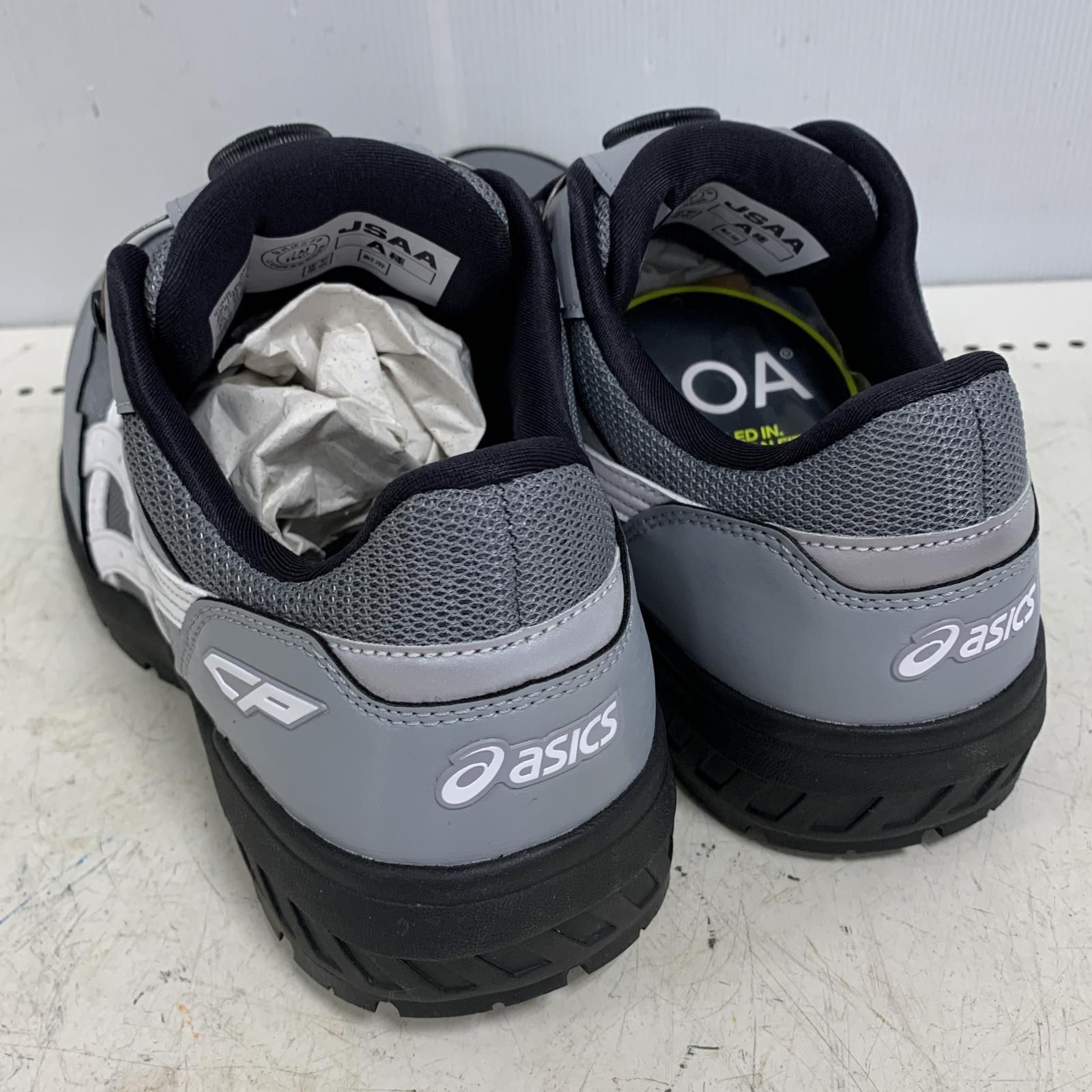 ♭♭asics アシックス 27cm WINJOB BOA 安全靴 27.0cm CP209 グレー 