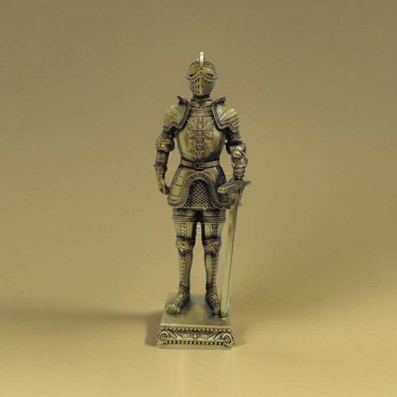 MOMOAO 兵士 西洋甲冑 戦士像 装飾品 鎧の戦士 樹脂 ミニ 工芸品