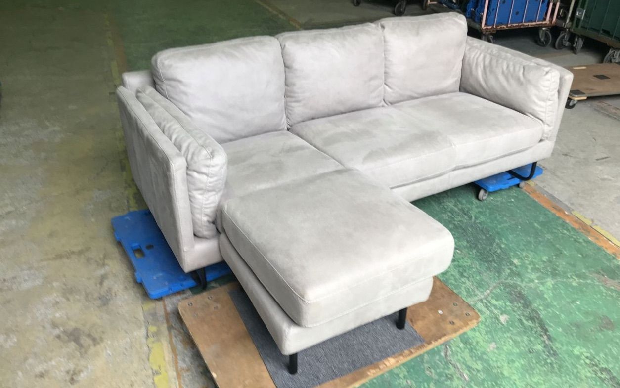 HTL ワタリジャパン ソファ 3人がけ オットマン付き ライトグレー HTL ワタリジャパン ソファ 3人がけ オットマン付き ライトグレー HTL