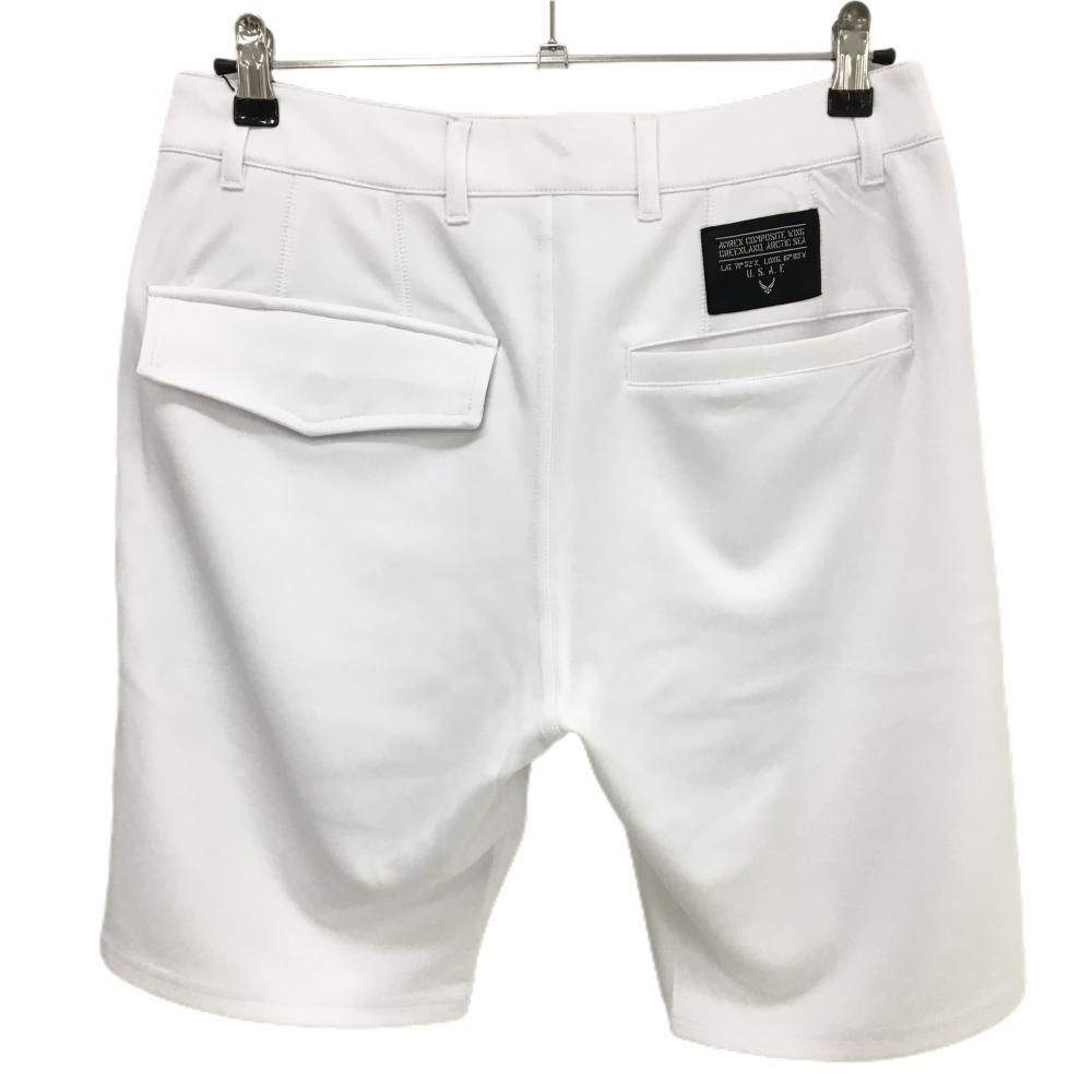 新品】アヴィレックスゴルフ ハーフパンツ 白 ストレッチ メンズ