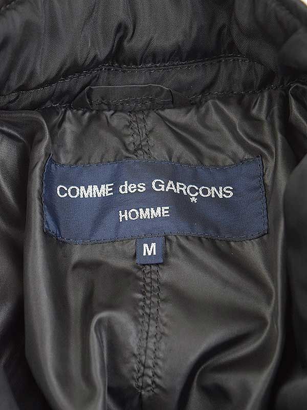 COMME des GARCONS HOMME コムデギャルソンオム 15AW 製品染め 3Bダウンジャケット ブラック M