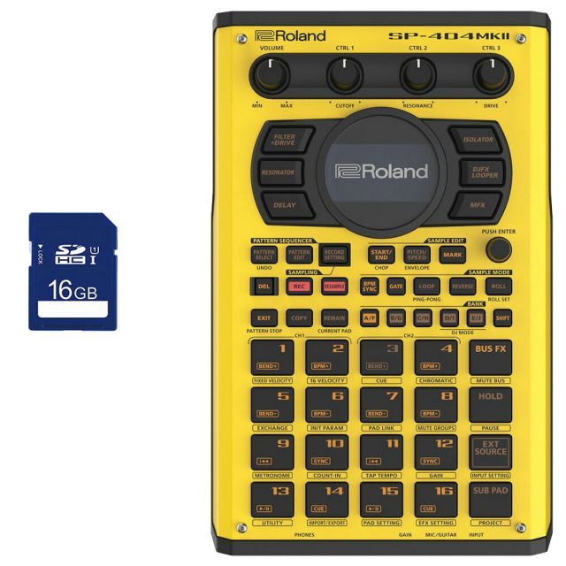 Roland ローランド サンプラー SP-404MK2-Y SDカード 16GB セット 200台