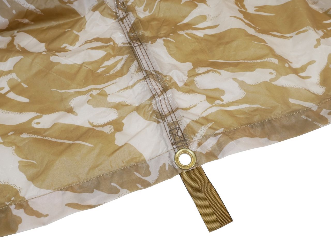 イギリス軍 バシャ タープ シェルターシート デザートDPMカモ 255cm×220cm 2004年 画像現品