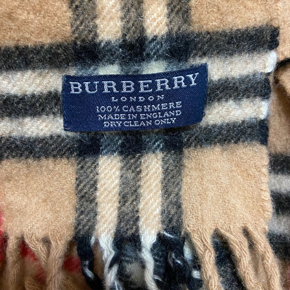 Burberry LONDON(バーバリーロンドン) マフラー - ライトブラウン×黒×マルチ チェック柄 カシミヤ - メルカリ