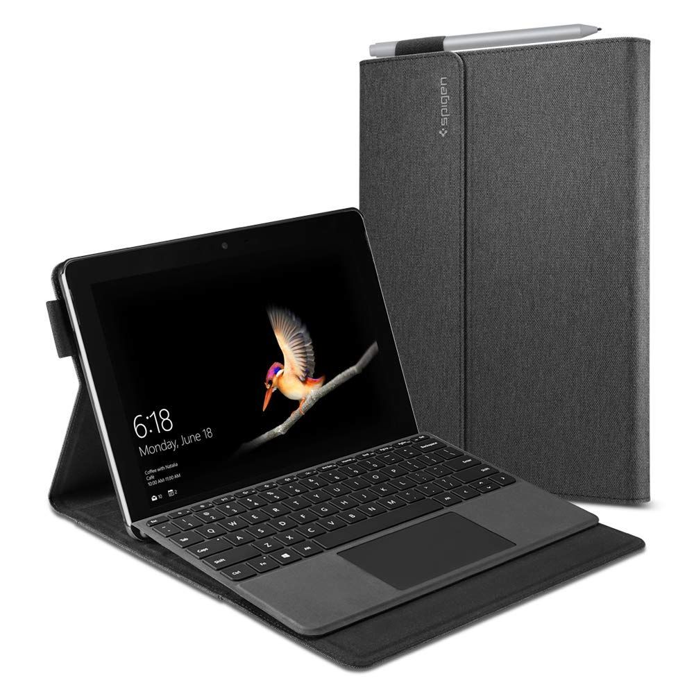 Surface Go_グレー Spigen マイクロソフト Surface Go4 ケース (2023) / Microsoft Surface Go 3 (2021) / Surface Go 2 (2020) / Surface Go (2018) バンド