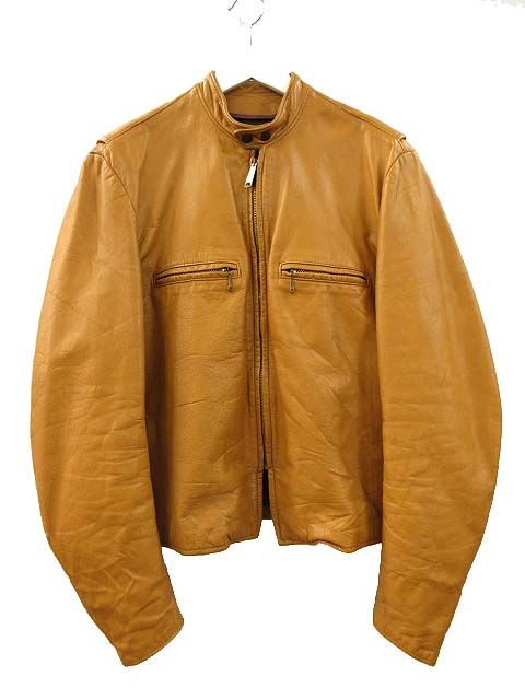 ブルックス BROOKS 60s 70s レザー シングルライダース ジャケット