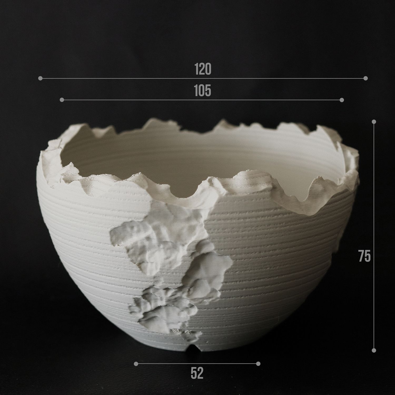 園芸用品 Adv-055-M (120×75) Erosion cr｜自然侵食を模した