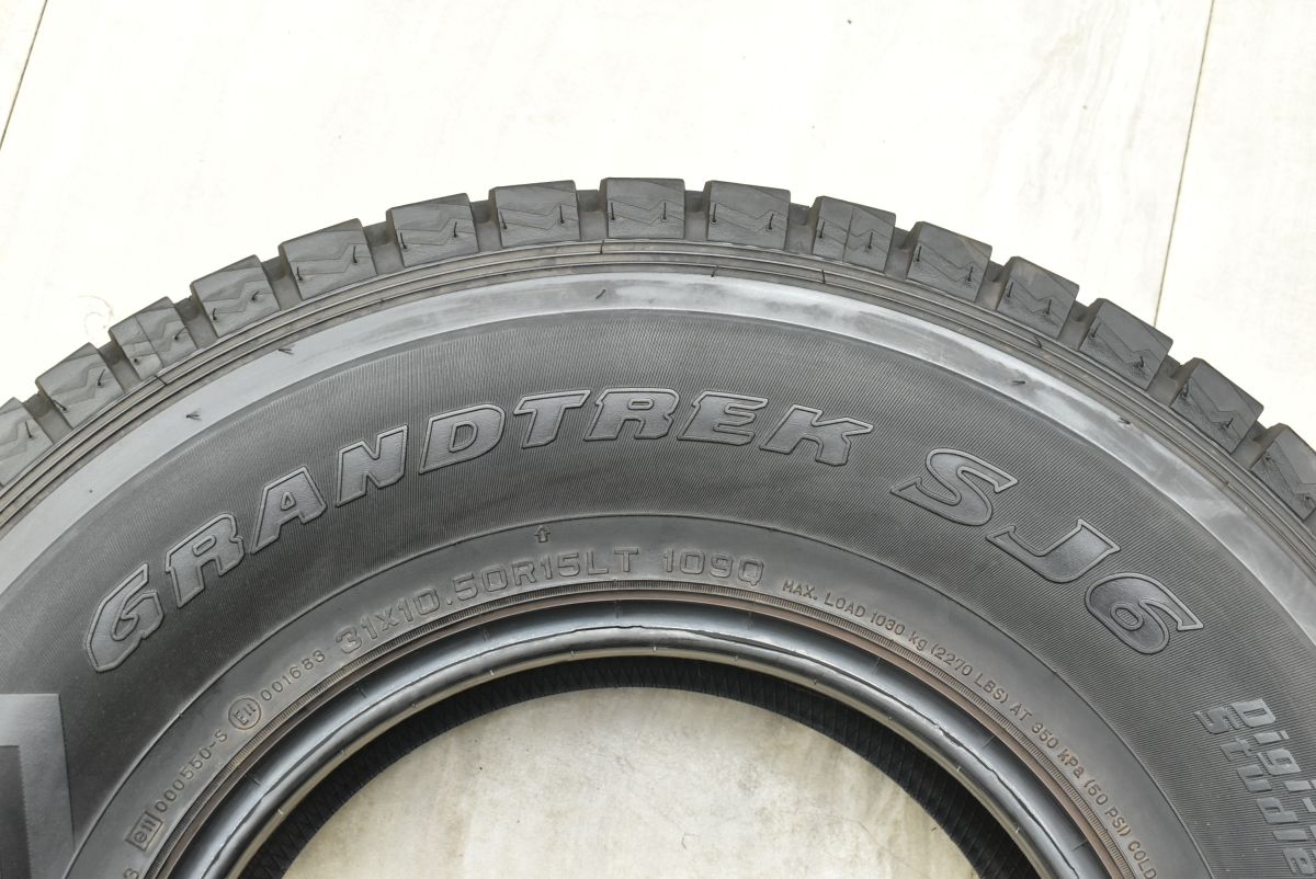 15インチ】ダンロップ グラントレック SJ6 31x10.50R15LT 4本セット