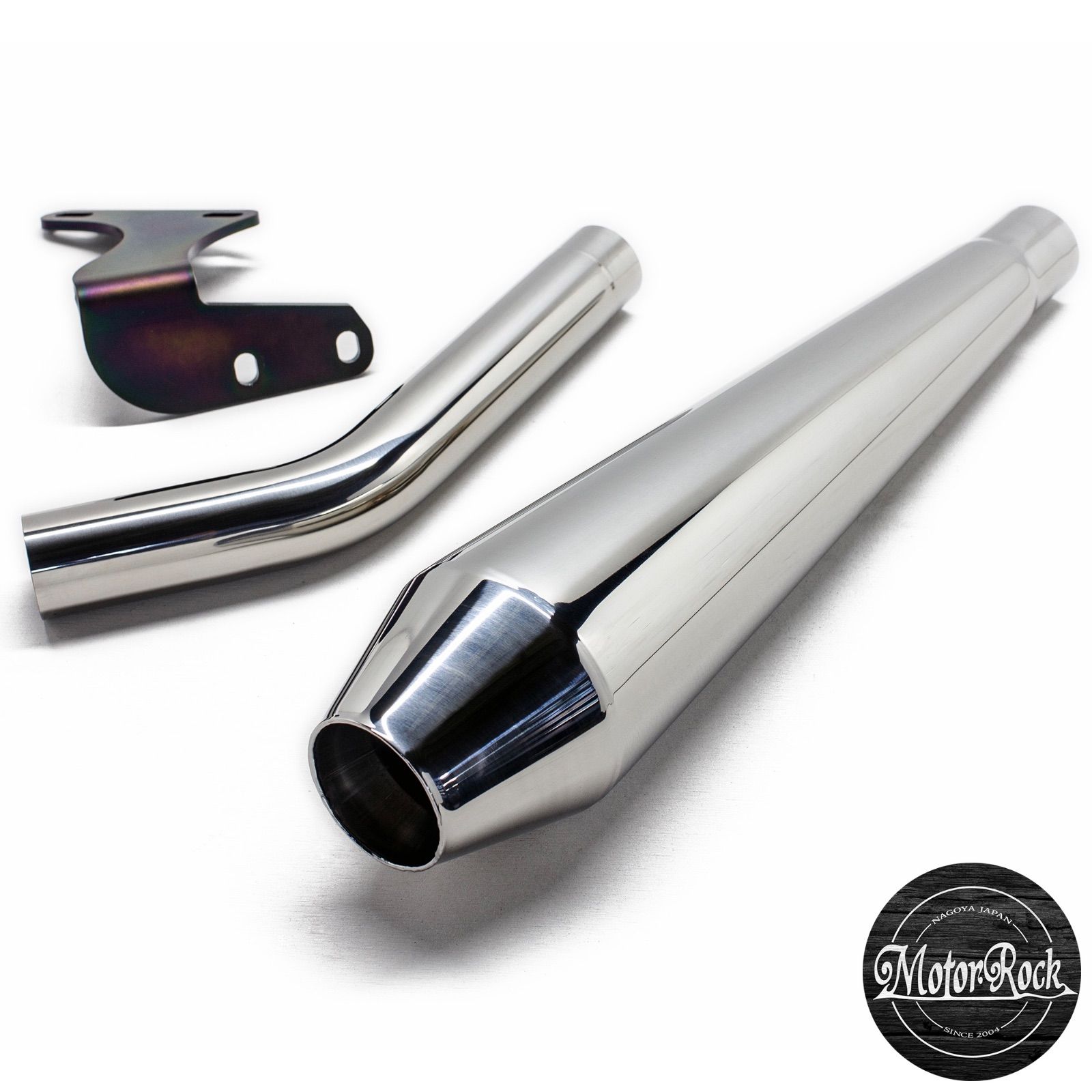 シムズクラフト SR400/500用手曲げエキパイ-トラディショナルメガホン