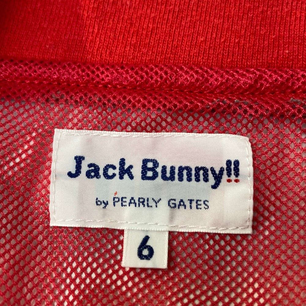 サイズ：6 JACK BUNNY ジャックバニー  裏メッシュ ジップジャケット チェック柄 レッド系 [240101448444] ゴルフウェア メンズ ストスト サイズ：6 JACK BUNNY ジャックバニー 裏メッシュ ジップ