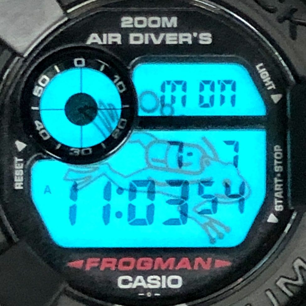 G-SHOCK ジーショック DW-8200Z-1T FROGMAN MEN IN BLACK