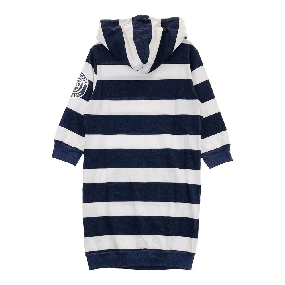 Sサイズ　BEAMSGOLF　ビームスゴルフ　襟付き 半袖 ストライプワンピース Sサイズ BEAMSGOLF ビームスゴルフ 襟付き 半袖 ストライプワンピース