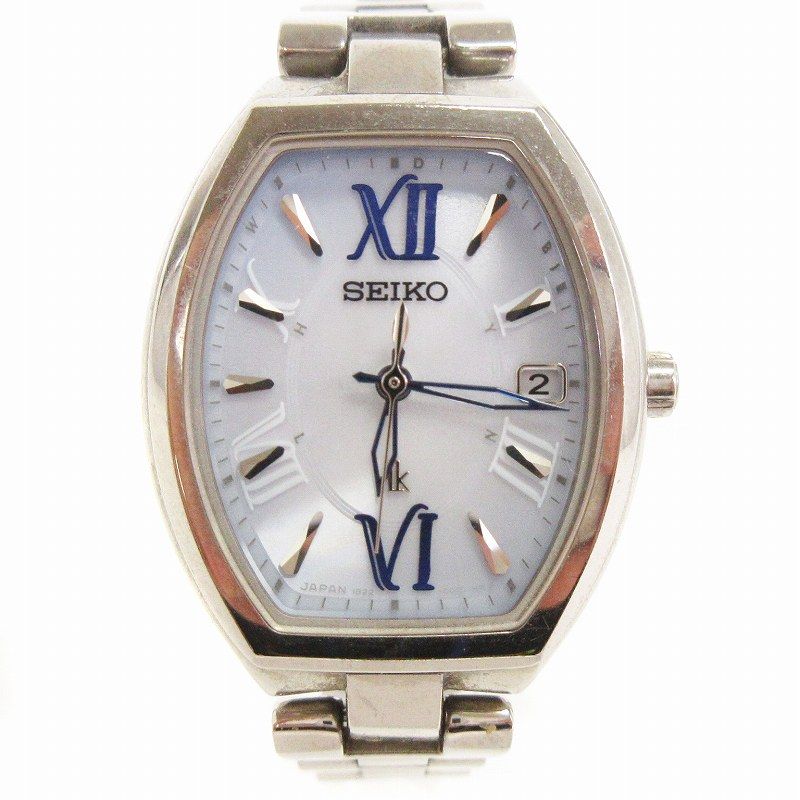 SEIKO LUKIA 1B22-0BY0 トノー型腕時計 チタン ソーラー電波 セイコー SEIKO ルキア レディース腕時計 1B22-0BY0 ソーラー