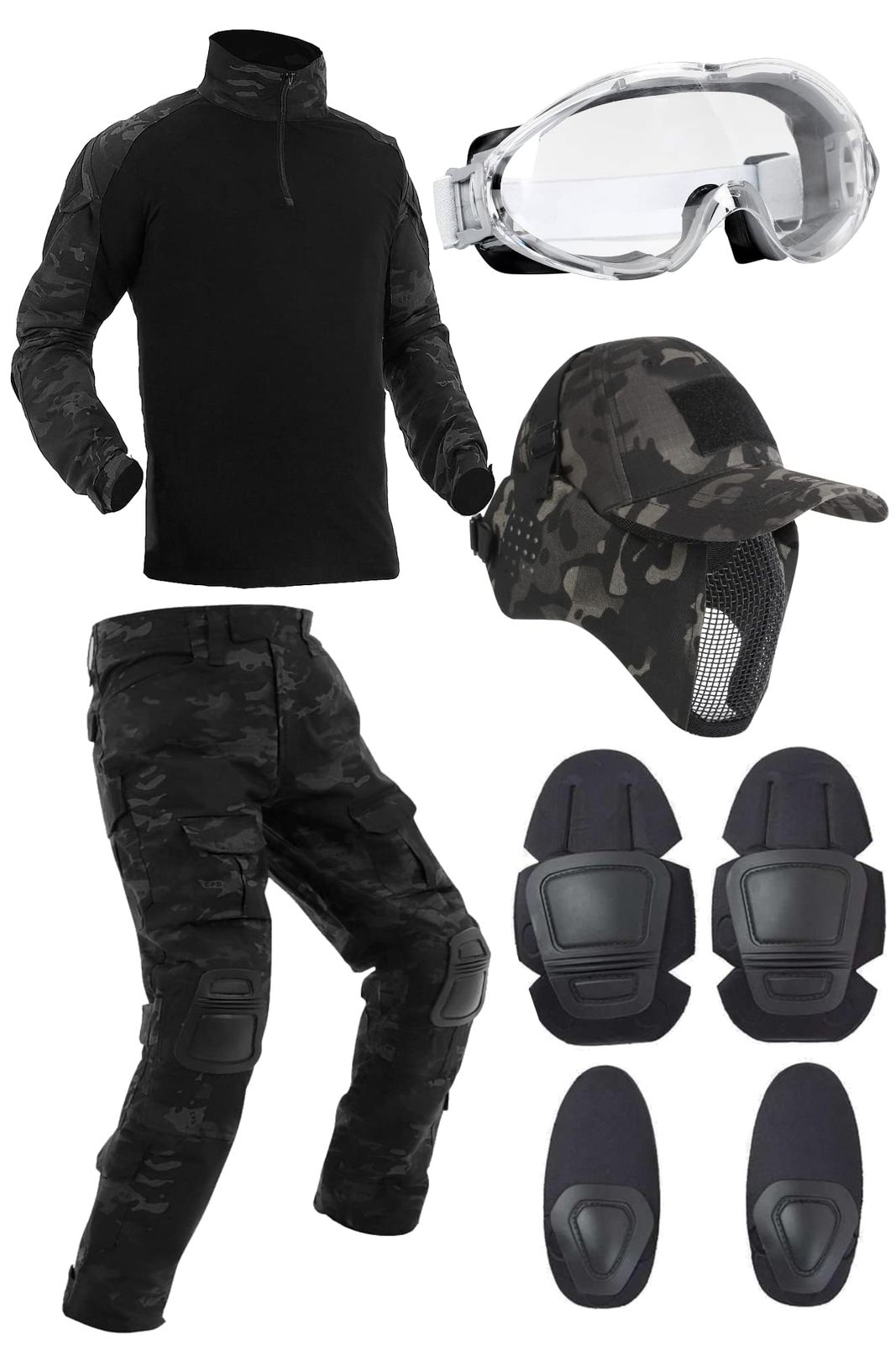 サバゲー 装備 フルセット 楽天市場】【レビュー特典】サバイバルゲーム 5種類 9点装備セット