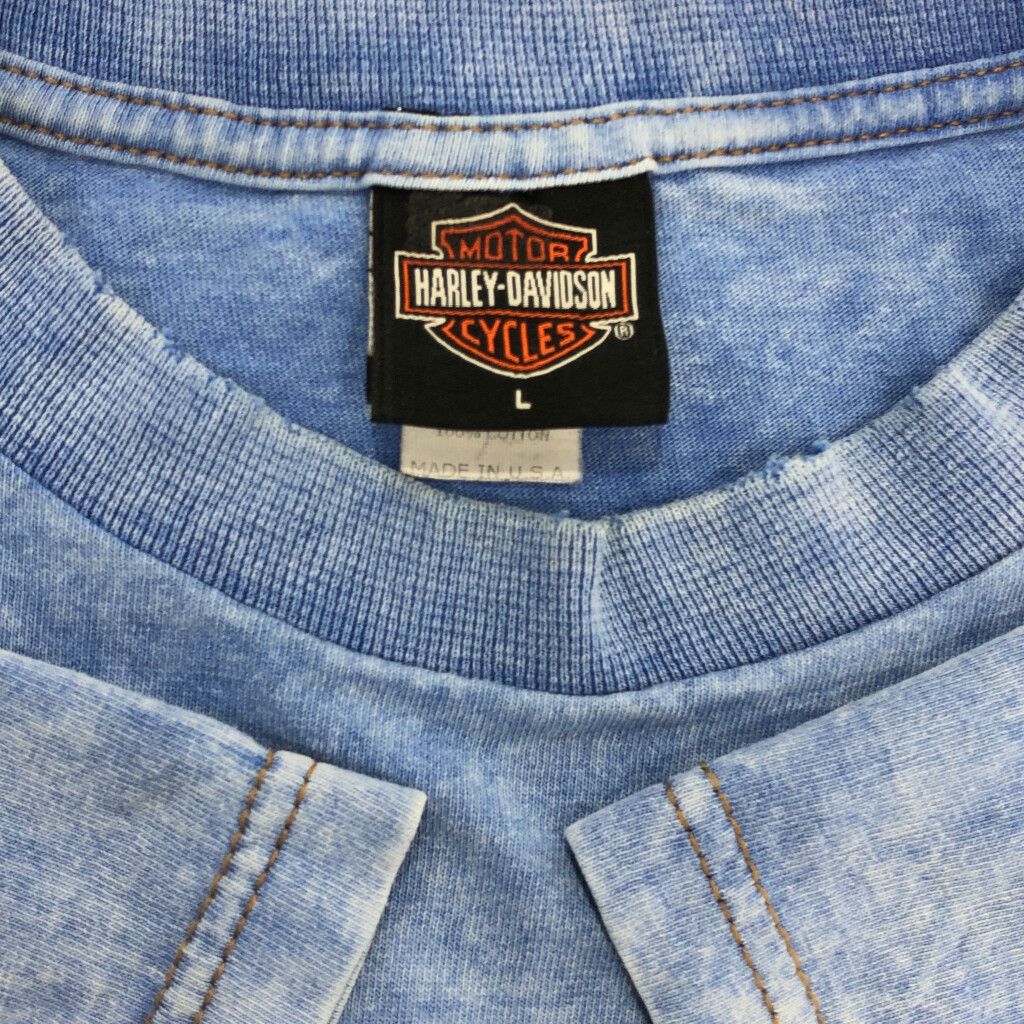 00年代 USA製 HARLEY DAVIDSON ハーレーダビッドソン ワンポイントロゴ