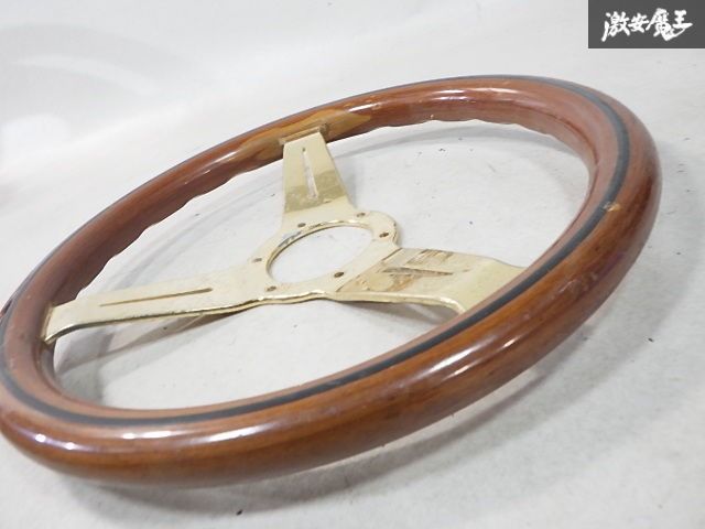 ☆32.5φ☆ゴールドスポーク☆ NARDI ナルディ ウッド ハンドル