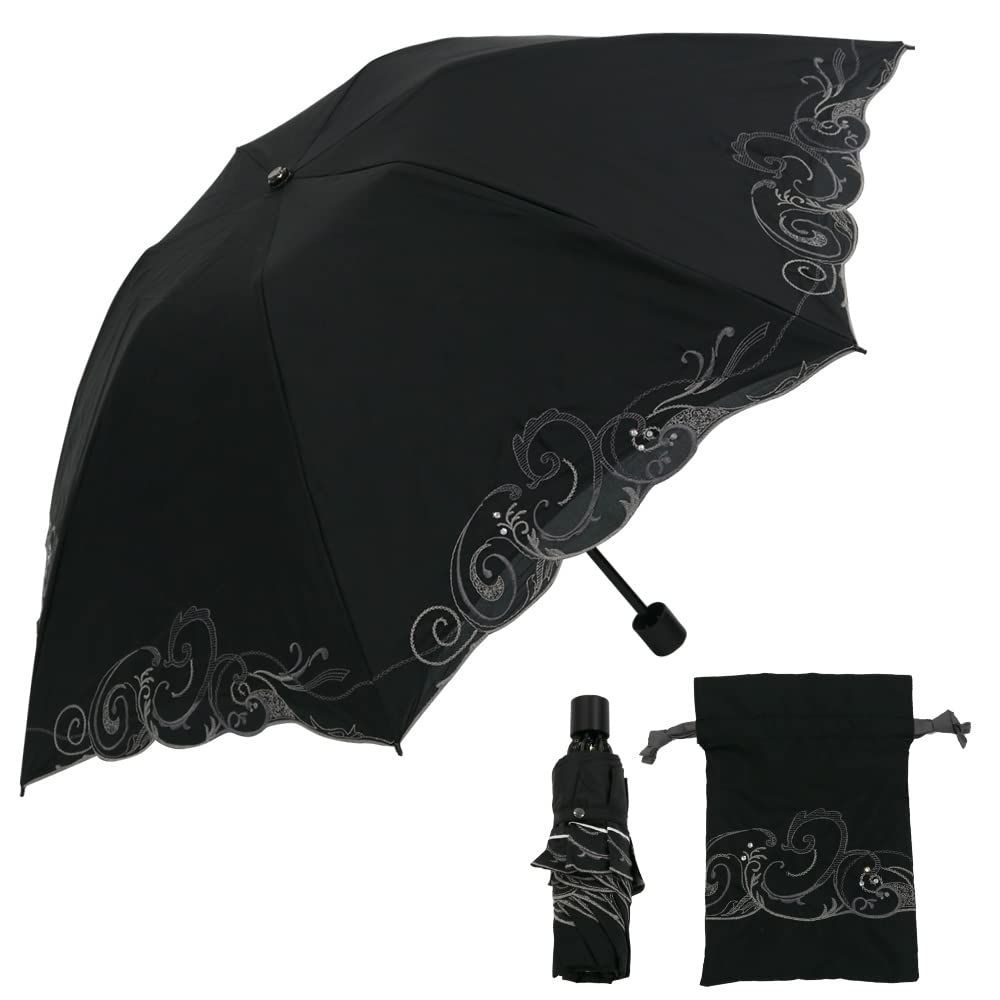 近沢レース 折り畳み日傘 未使用】近沢レース 日傘/晴雨兼用パラソル