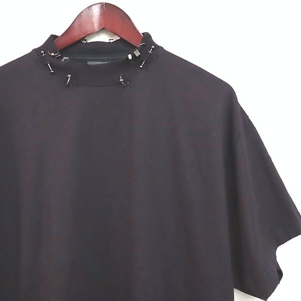 BALENCIAGA 銀座店 バレンシアガ ピアス装飾 ダメージ加工 クルー  