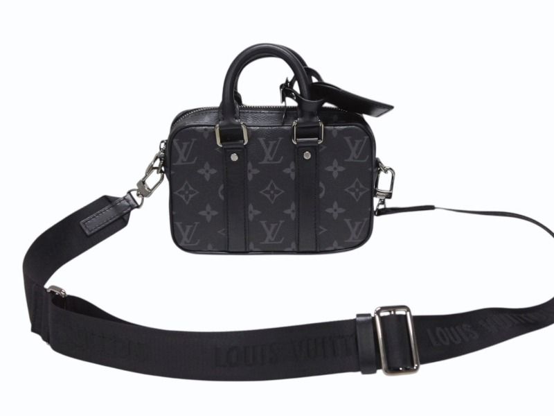 LOUIS VUITTON ルイヴィトン ナノ PDV 2WAY ショルダーバッグ ハンドバッグ M82770 モノグラムエクリプスキャンバス 4b008331