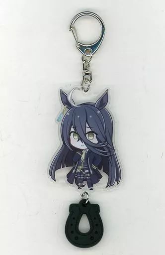 中古】雑貨 マンハッタンカフェ ラバー蹄鉄付きアクリルキーホルダー