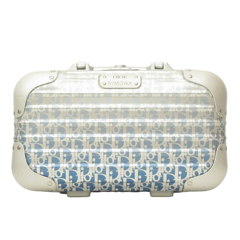 ディオール Dior × リモワ RIMOWA Carry On Case 希少 ミニトランク ハンドケース ラゲッジ 2WAY ロゴプリント  アルミニウム Blue Gradient グラデーションブルー 9259003690 ☆AA☆ - メルカリ