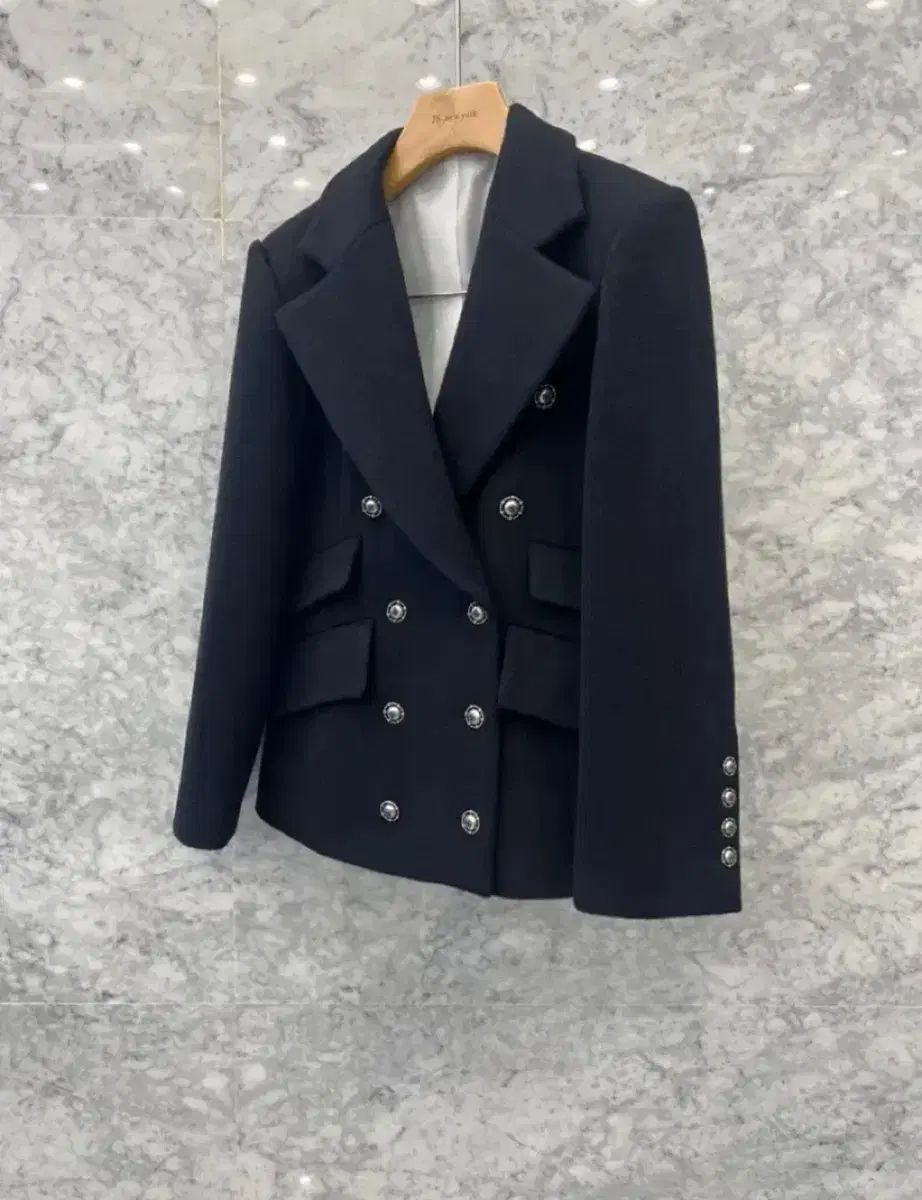 ラグジュアリー ウールダブルジャケット コート