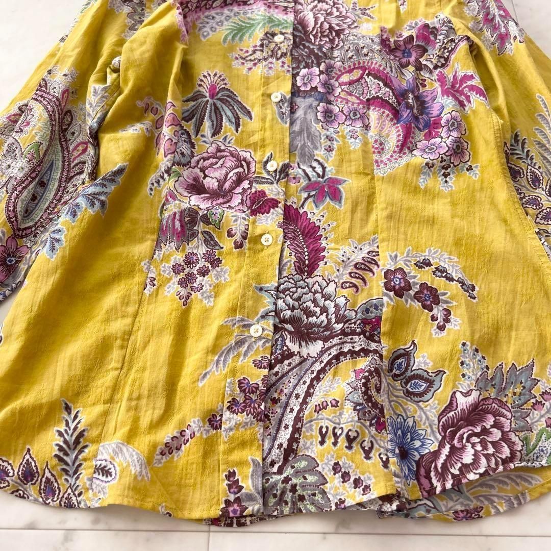 ETRO エトロ ペイズリー柄 シャツ ブラウス 44 イタリア製 美品