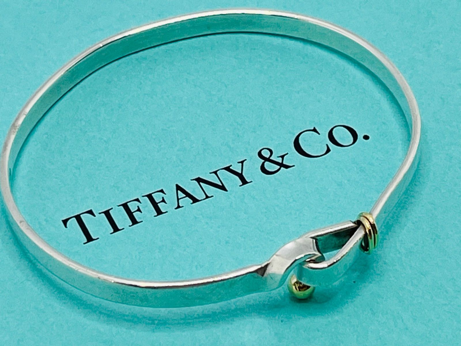 a035 送料無料 Tiffany&Co. ティファニー フック&アイ バングル