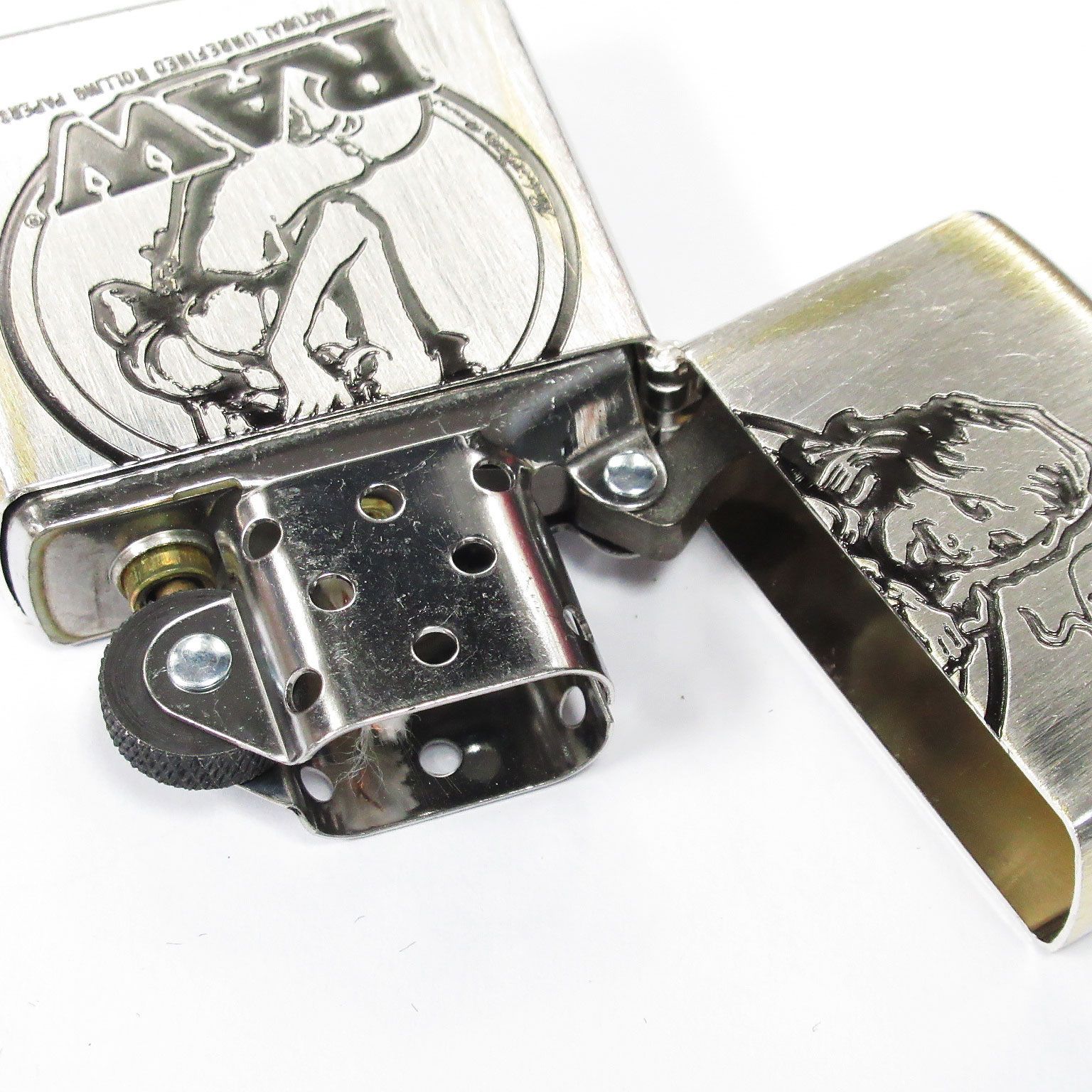 Zippo ジッポーライター RAWガール ユーズド加工 - メルカリ