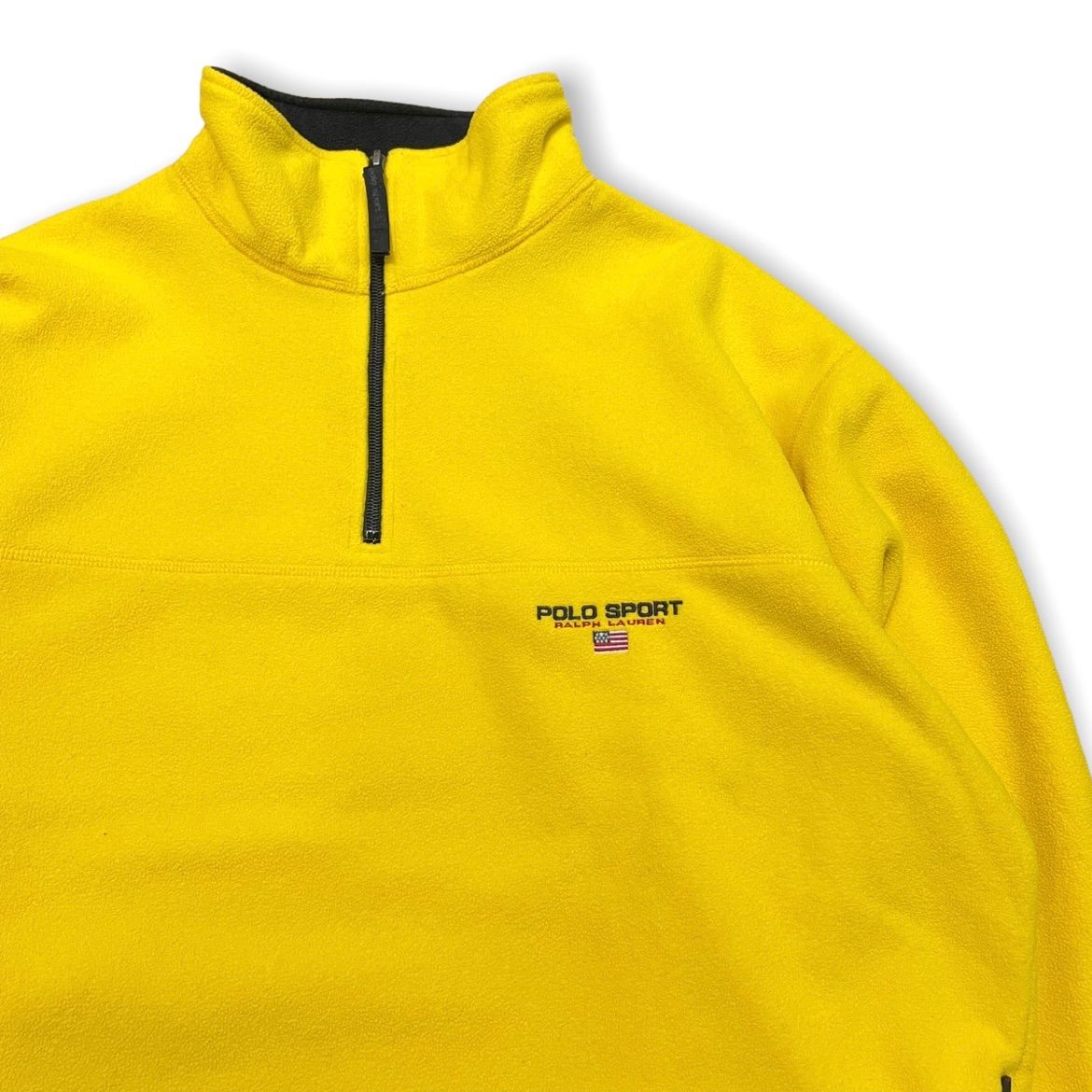 美品 90s POLO SPORT ポロスポーツ ハーフジップ フリース XL