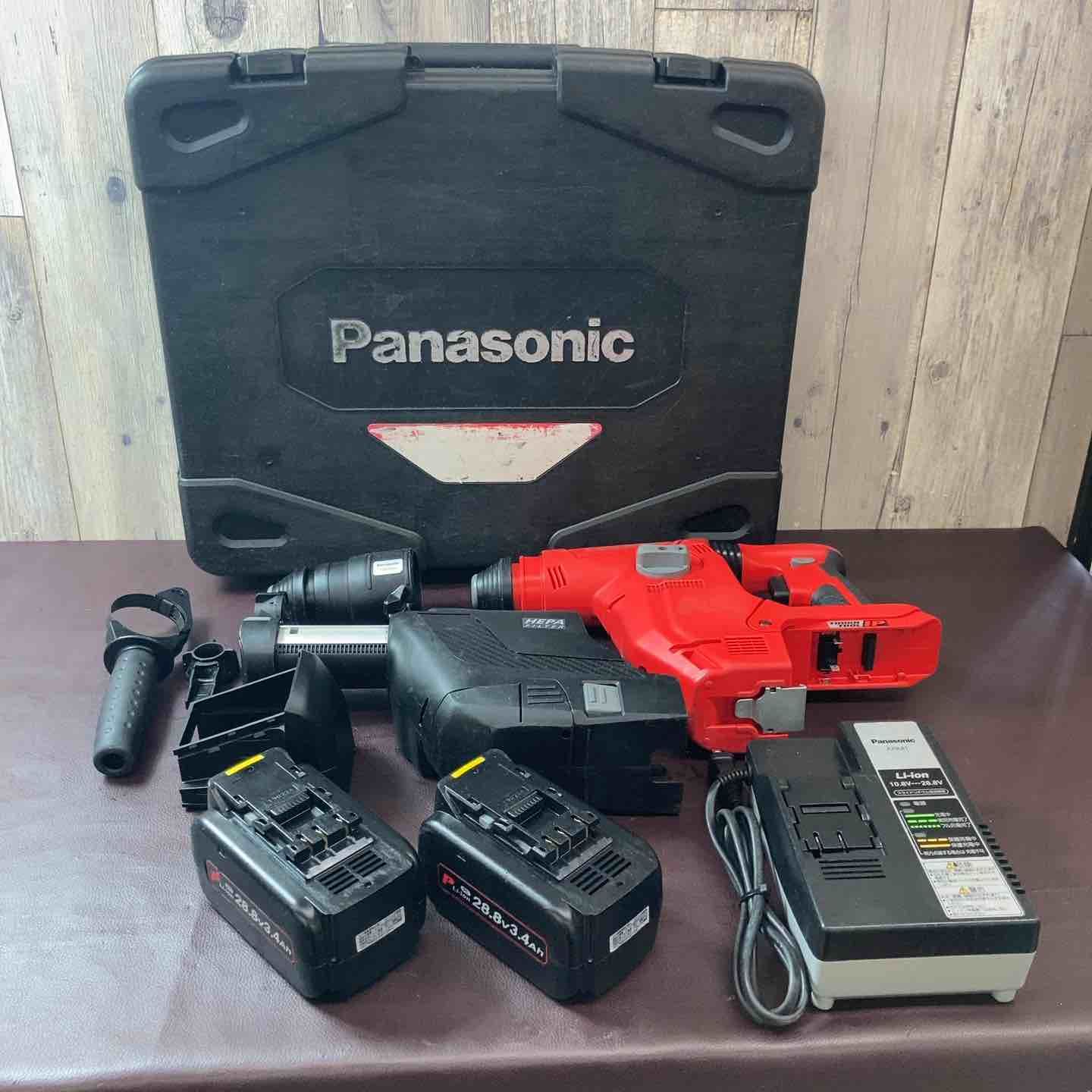 品 パナソニック Panasonic 28.8V コードレスハンマドリル EZ7881PC2V-R 集塵システム付 東大和店