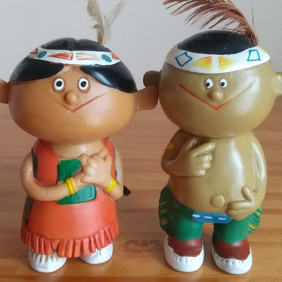 【美品】シスコーン　坊や　チョコちゃん　ソフビ　人形　フィギュア　昭和　レトロ 昭和レトロ シスコーン坊&チョコちゃん - メルカリ