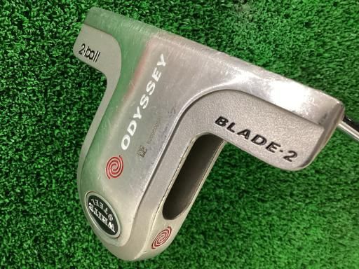 中古】 オデッセイ WHITE STEEL 2・ball BLADE2 33インチ パター
