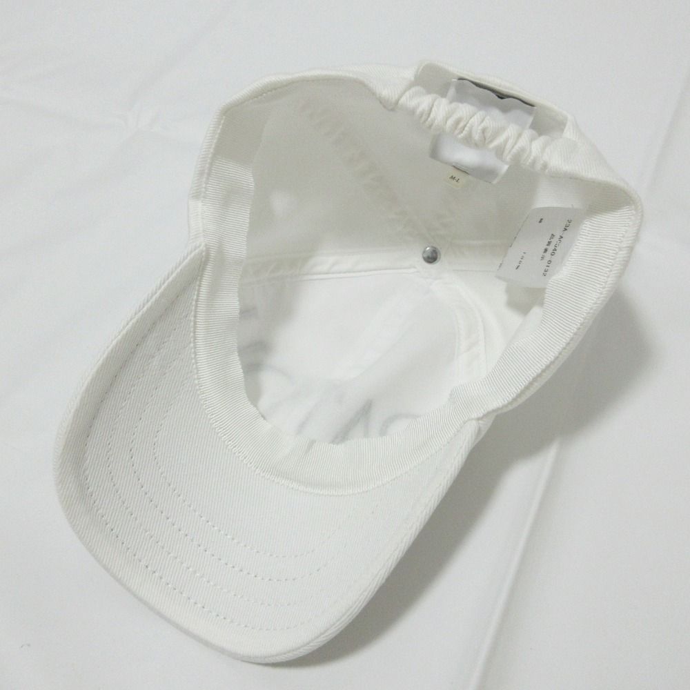 定価42900円　PATOU ホワイト ロゴキャップ S 未使用に近い 良品 クリーニング済 23AW PATOU パトゥ ロゴ ベースボール