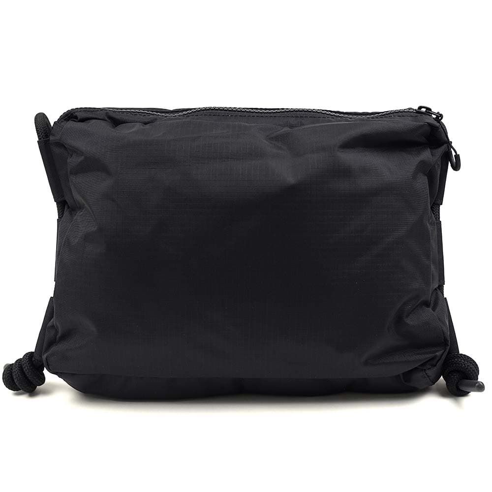 ハンター ショルダーバッグ HUNTER サコッシュ トラベル リップストップ リサイクル ナイロン ブラック -BLK