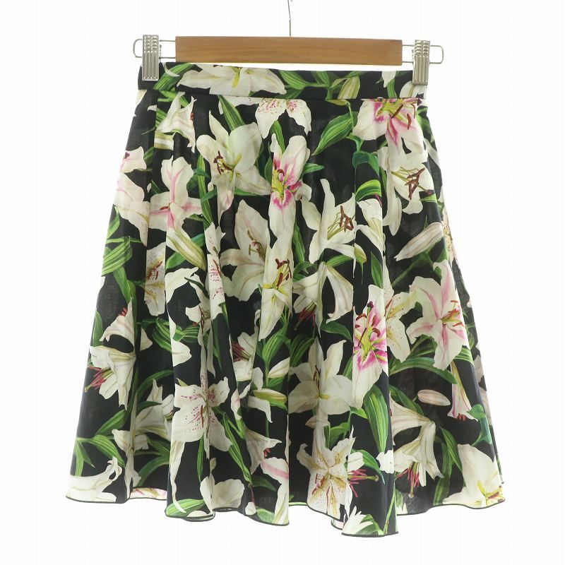 美品✨ DOLCE&GABBANA ドルガバ 花柄 フレアスカート XS - メルカリ