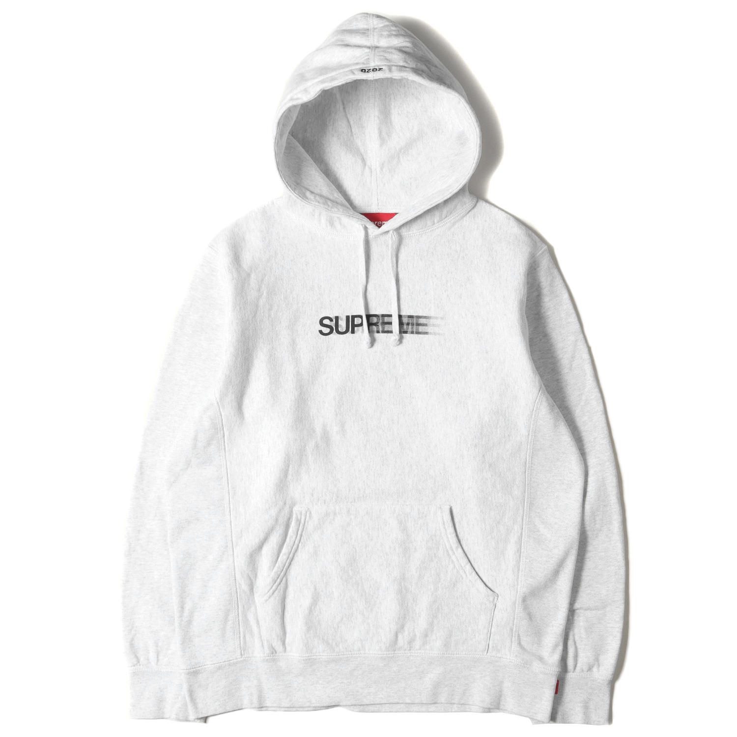 supreme モーションロゴ グレー M