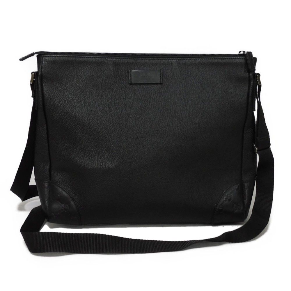 GUCCI グッチ メッセンジャーバッグ グッチシマ ダブルG ロゴ エンボス